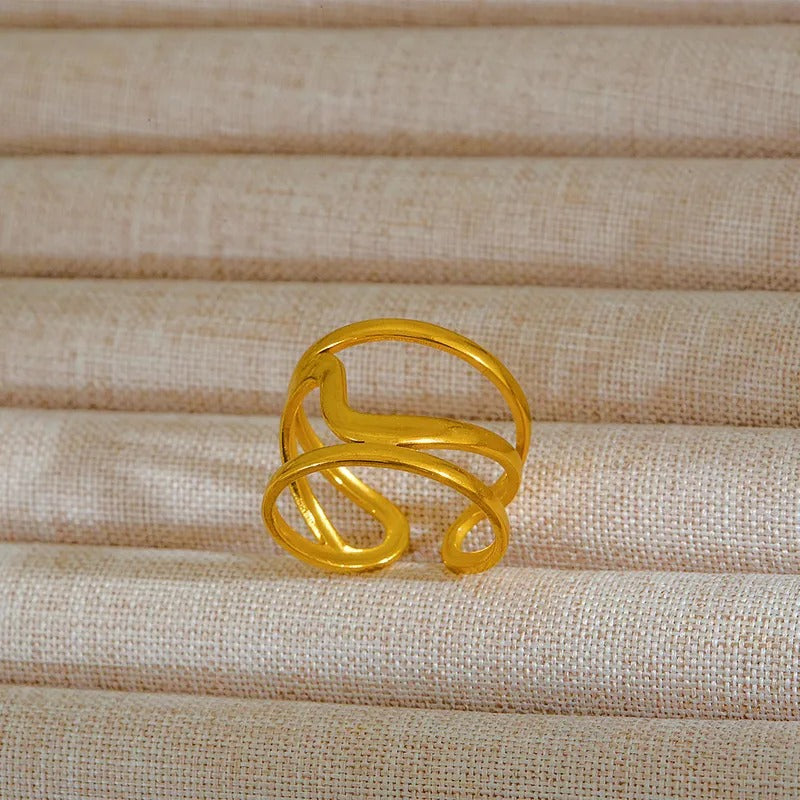 18K Plated Ring – Gold Plated Stainless Steel Band
