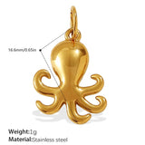 Octopus Pendant – Gold Plated Stainless Steel Jewelry