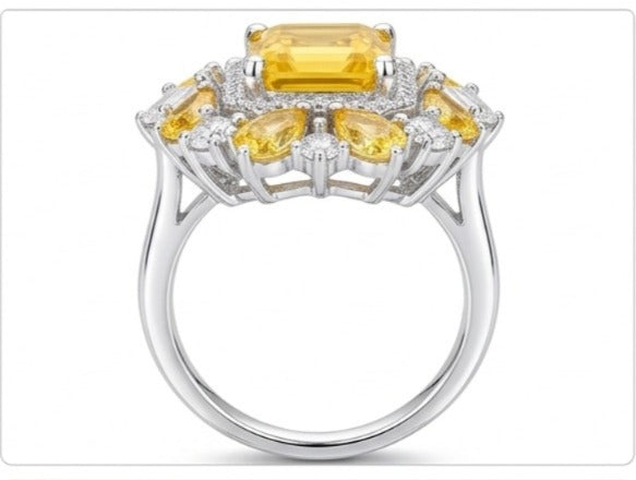 Citrine Ring – Stylish Golden Stone Jewelry