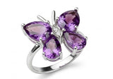 925 Silver Amethyst Ring – Elegant Purple Gemstone Jewelry