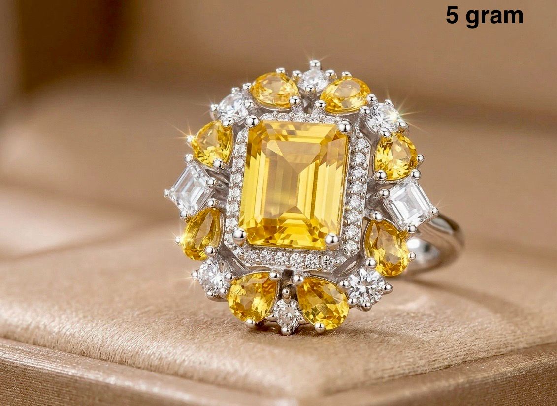 Citrine Ring – Elegant Golden Gemstone Jewelry