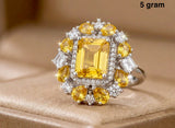 Citrine Ring – Elegant Golden Gemstone Jewelry