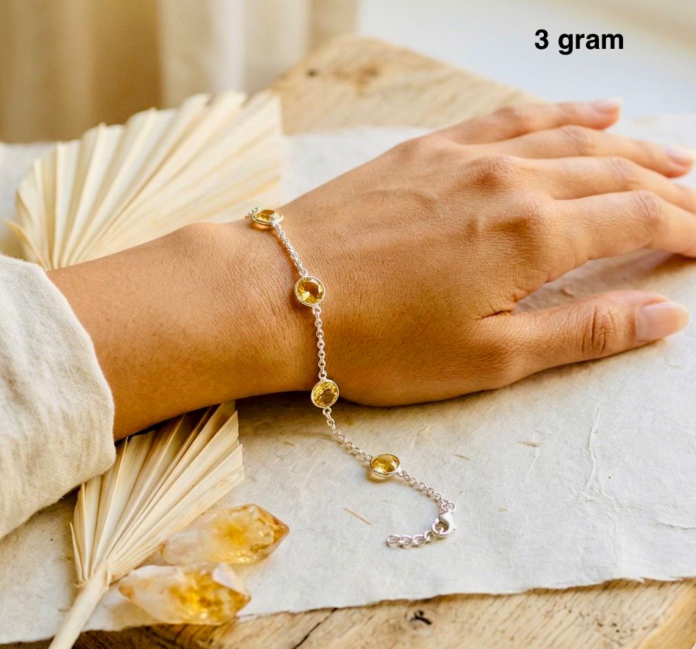 Citrine Bracelet – Elegant Yellow Gemstone Jewelry