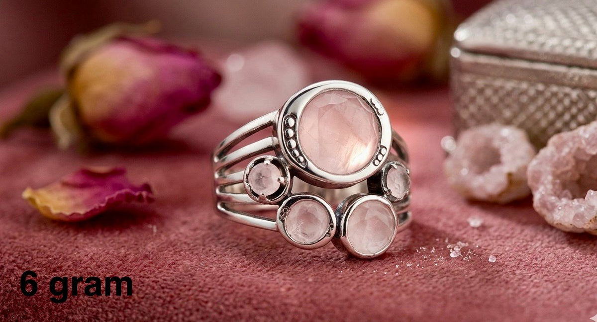 Rose Quartz Ring – Elegant Pink Stone Jewelry