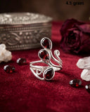 Garnet Ring – Elegant Deep Red Stone Jewelry