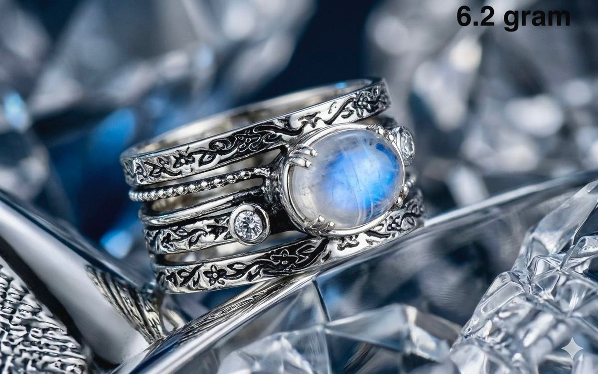 Moonstone Ring – Soft Glow Elegant Jewelry