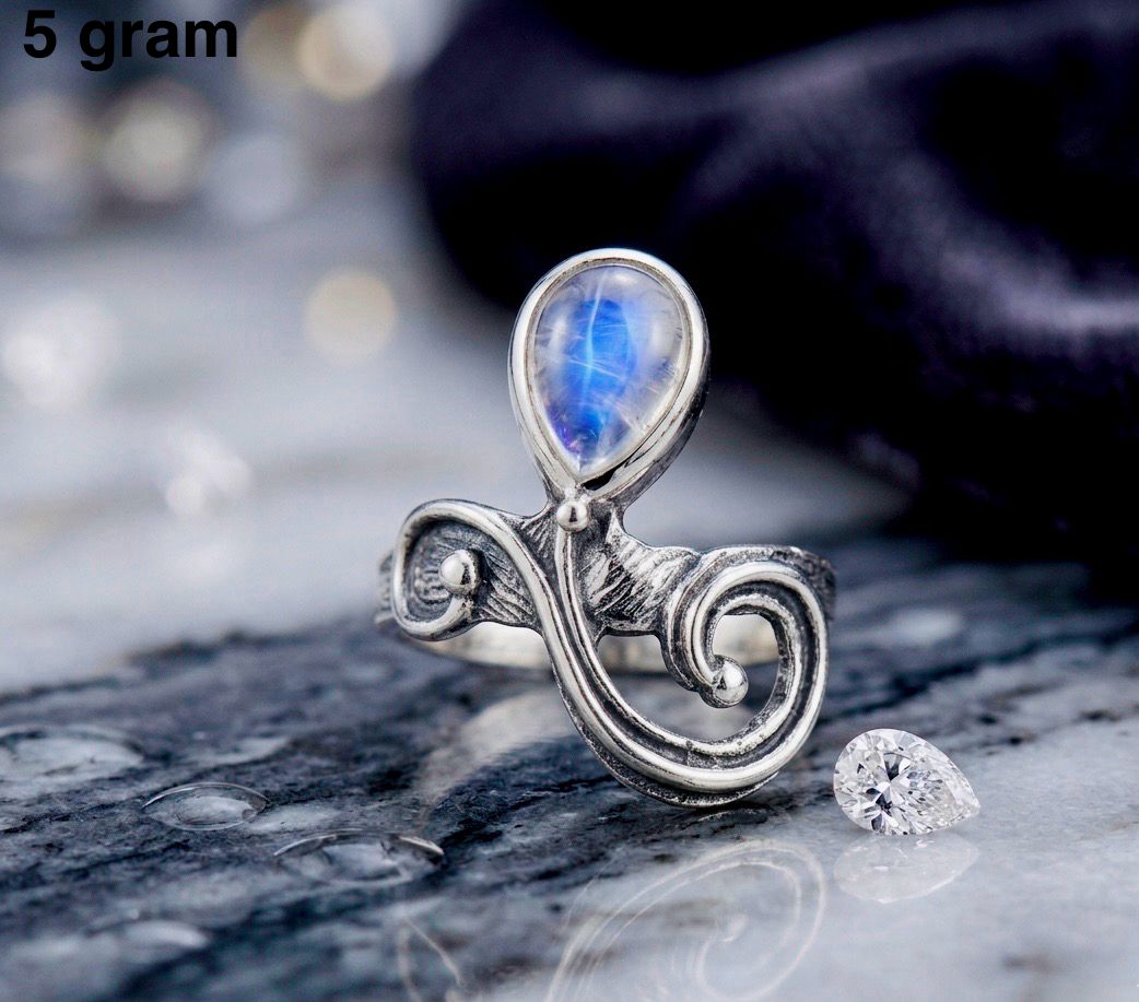 Moonstone Ring – Elegant Glowing Gemstone Jewelry