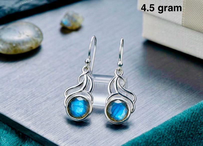 Labradorite Earring – Elegant Iridescent Stone Jewelry