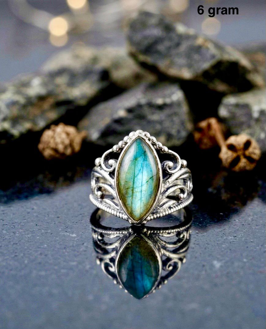 Labradorite Ring – Unique Iridescent Stone Jewelry