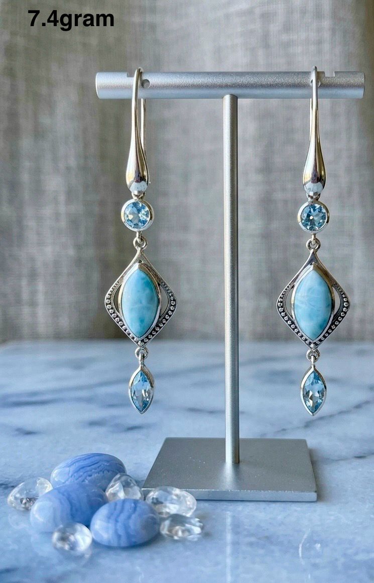 Larimar Earring – Elegant Coastal Style Jewelry