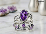 Amethyst Ring – Purple Gemstone Statement Jewelry