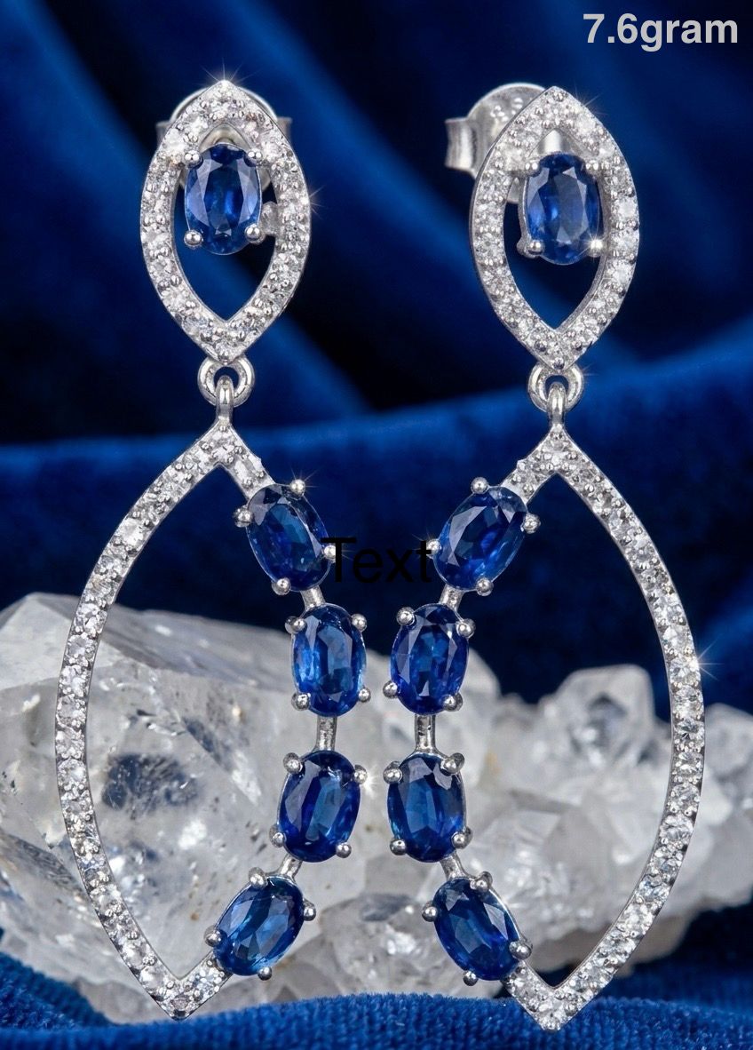 Kyanite Earring – Elegant Blue Gemstone Jewelry