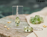 Green Amethyst Earring – Elegant Pastel Gemstone Jewelry