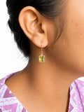 Olive Emerald Cut Earring – Elegant Green Gemstone Jewelry