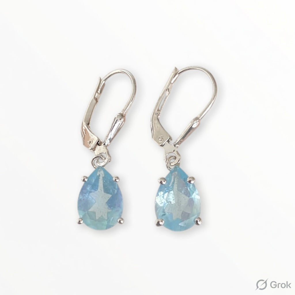 BLUE TOPAZ EARRING